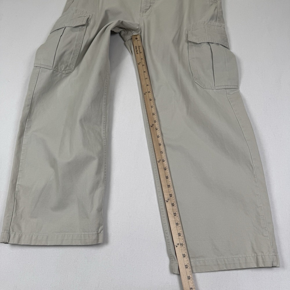 Vintage Y2K GAP Pants Mens 38x30 Beige Khaki Cargo Loose Baggy Wide Skate 2000s - Picture 15 of 16